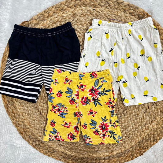 Shorts Combo 2 to 3 years (3 pcs pack)