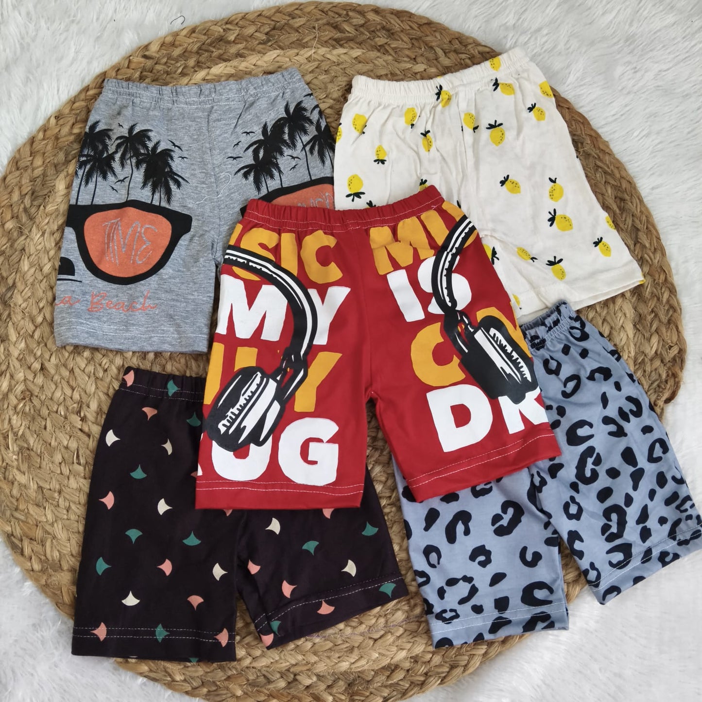 Shorts Combo 1 to 2 years (5 pcs pack)