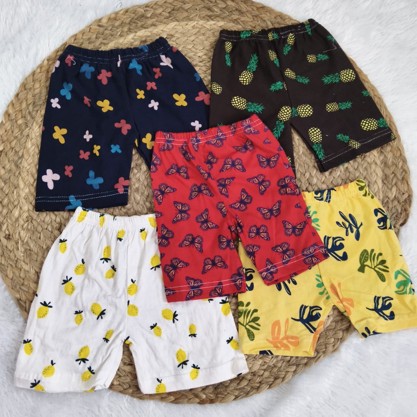 Shorts Combo 1 to 2 years (5 pcs pack)