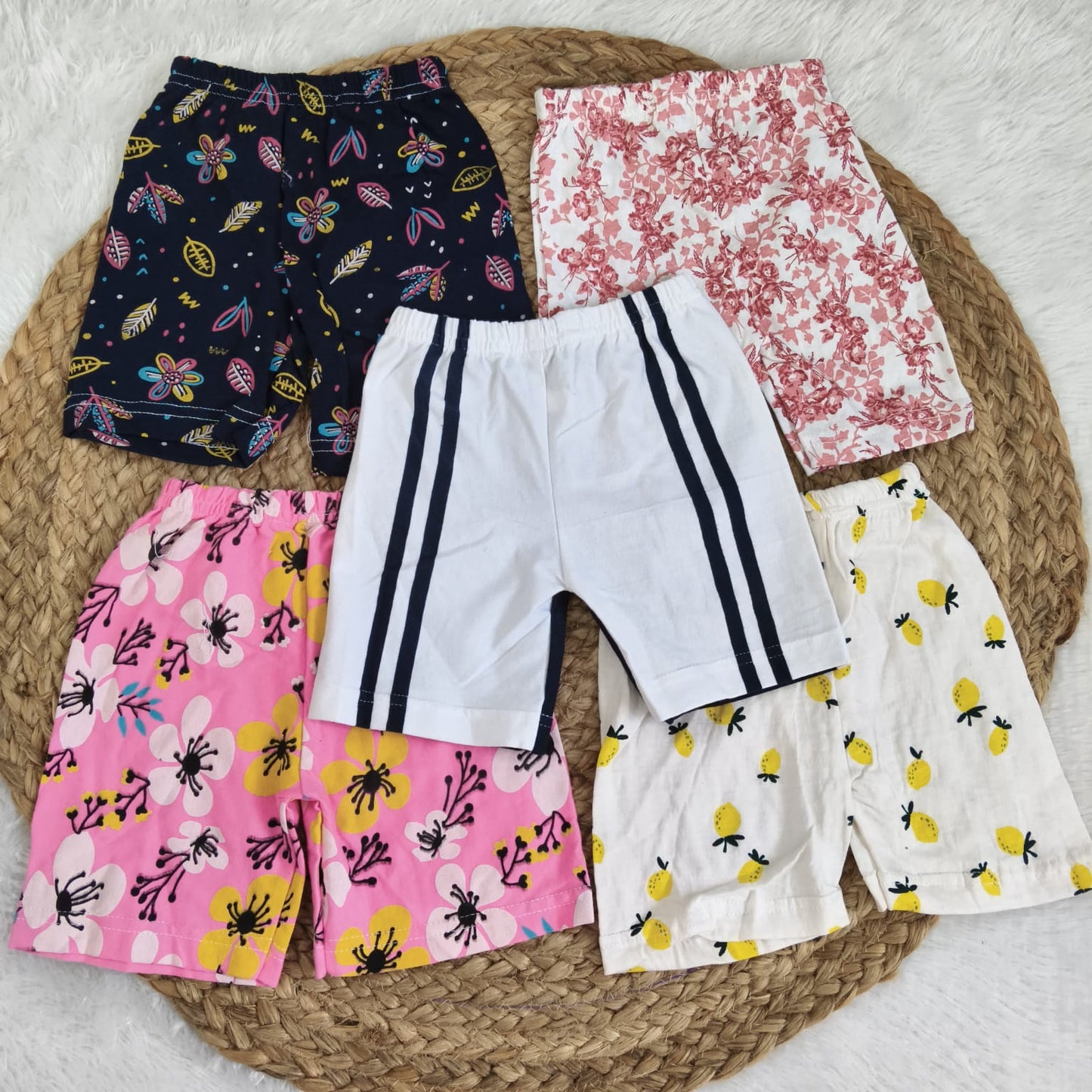 Shorts Combo 1 to 2 years (5 pcs pack)