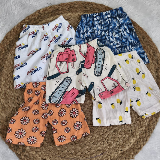 Shorts Combo 6 to 12 months (5 pcs pack)