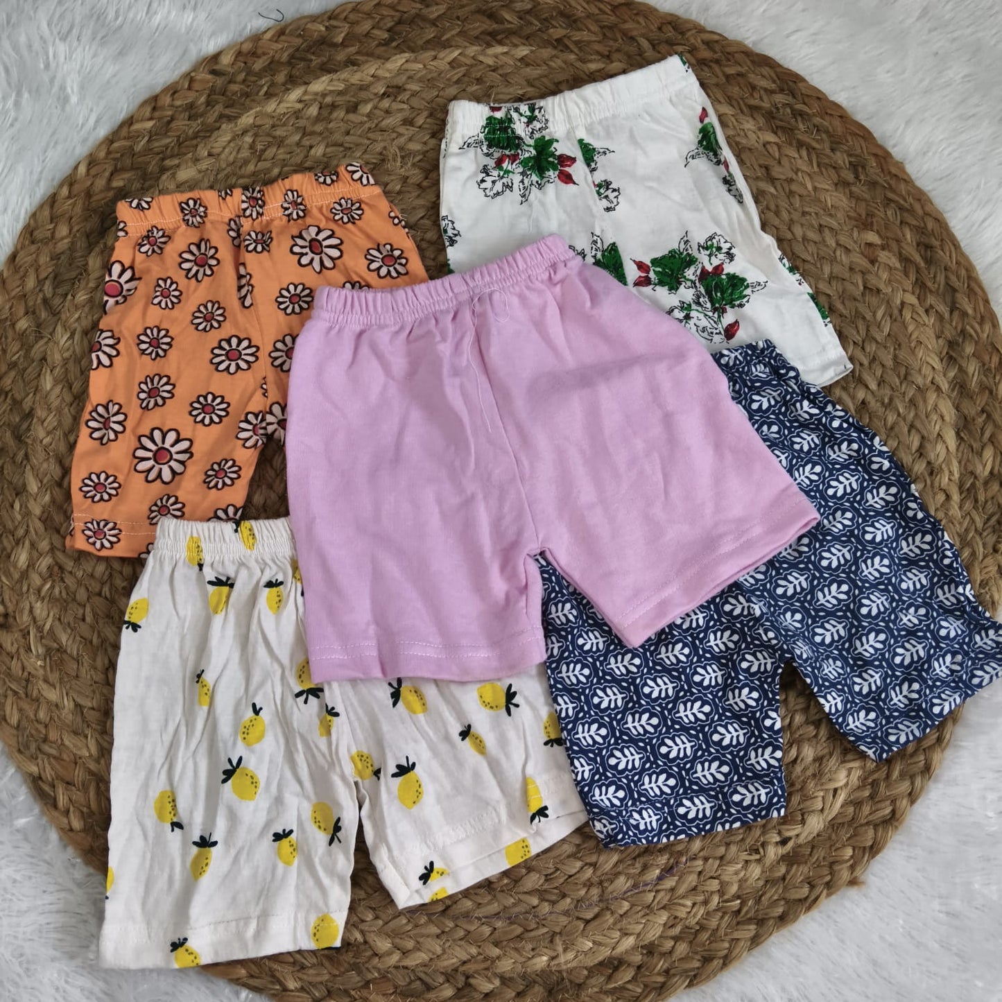 Shorts Combo 6 to 12 months (5 pcs pack)