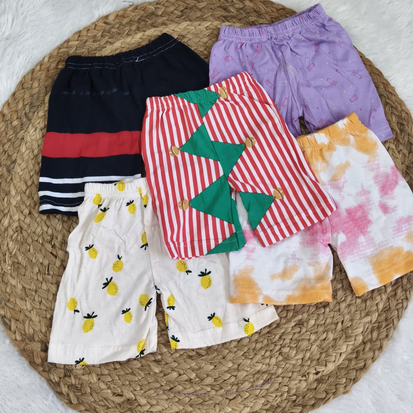 Shorts Combo 6 to 12 months (5 pcs pack)