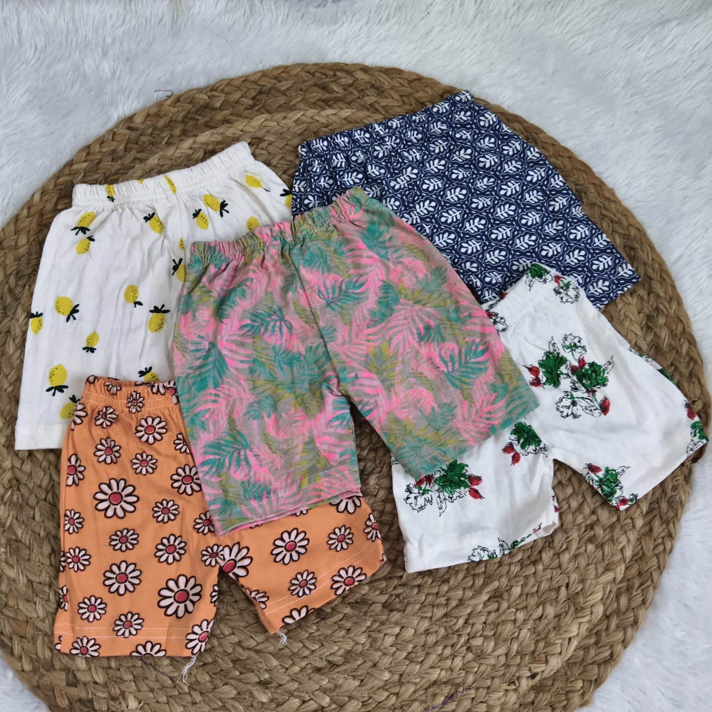 Shorts Combo 6 to 12 months (5 pcs pack)