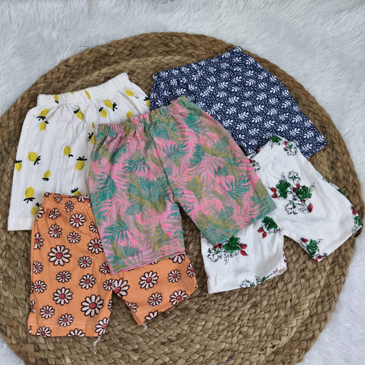 Shorts Combo 6 to 12 months (5 pcs pack)