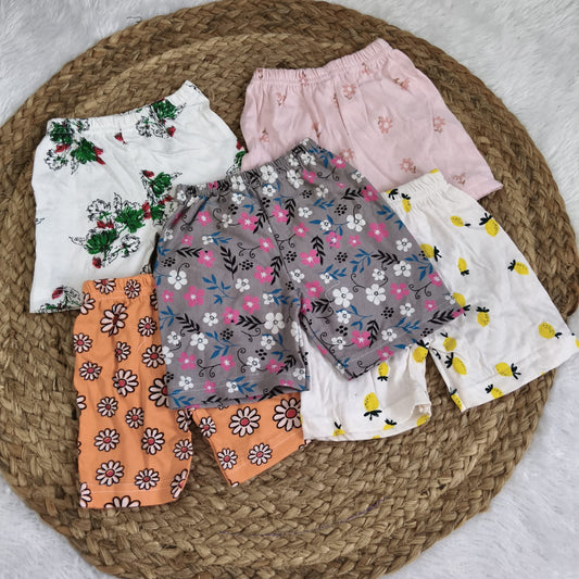 Shorts Combo 6 to 12 months (5 pcs pack)