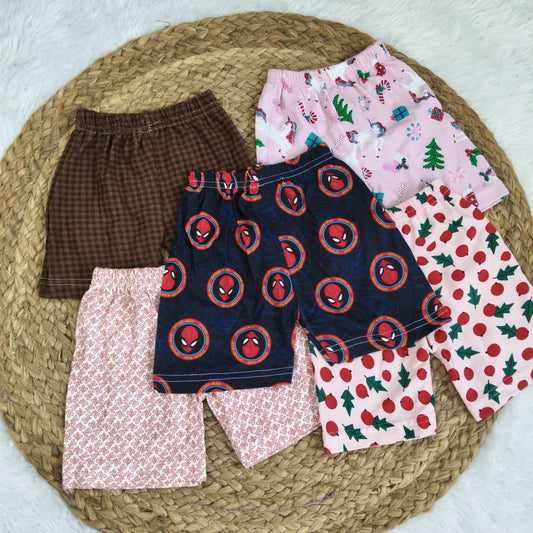 Shorts Combo 6 to 12 months (5 pcs pack)
