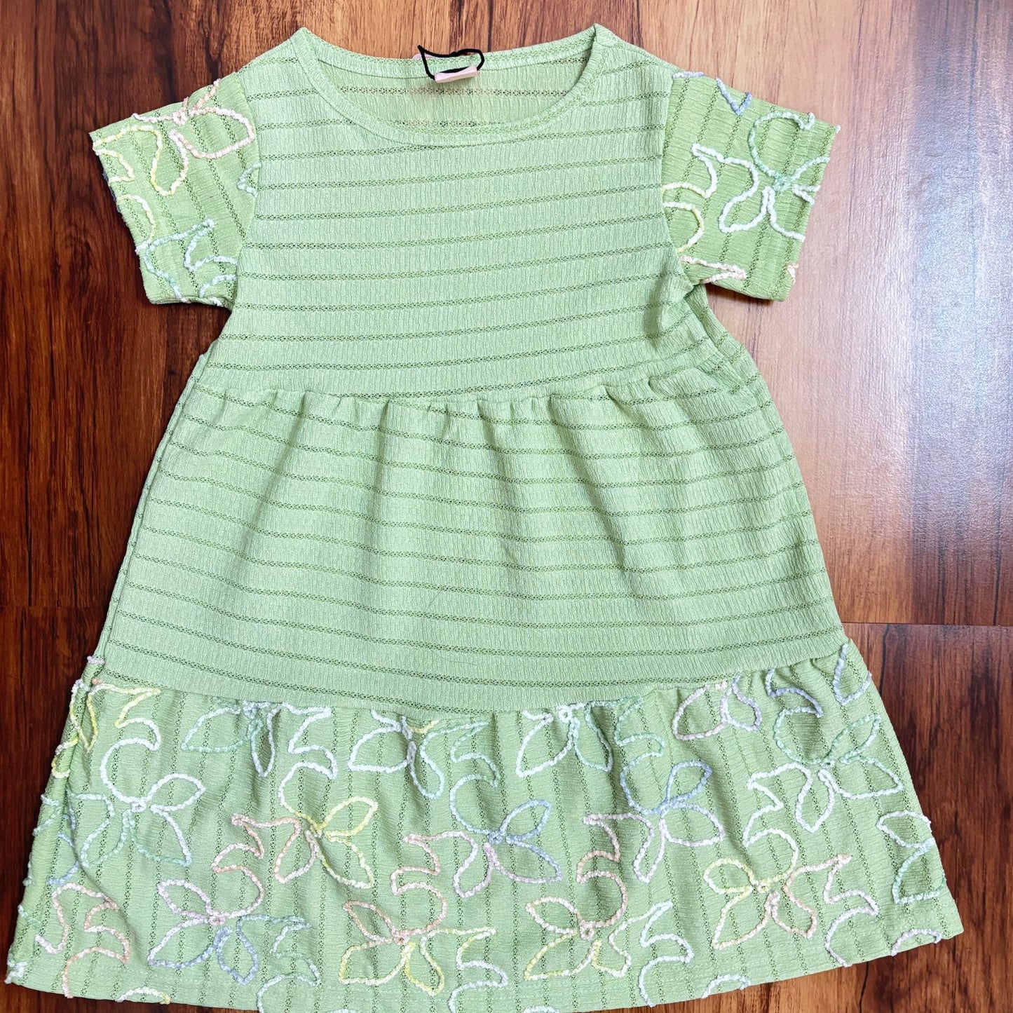 Premium Quality Girls Frock color Pista green PV01