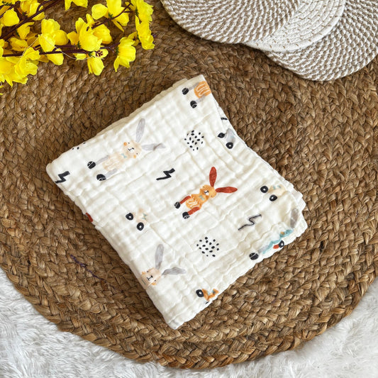 Muslin Crinkled 6 Layer Bath Towel MN01