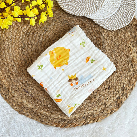 Muslin Crinkled 6 Layer Bath Towel MN01