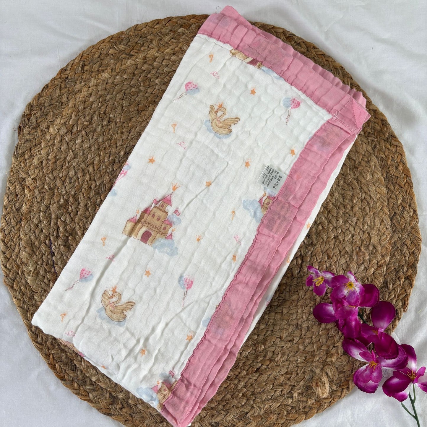 Crinkled Muslin 6 layer Blanket MN01