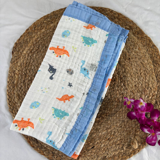 Crinkled Muslin 6 layer Blanket MN01