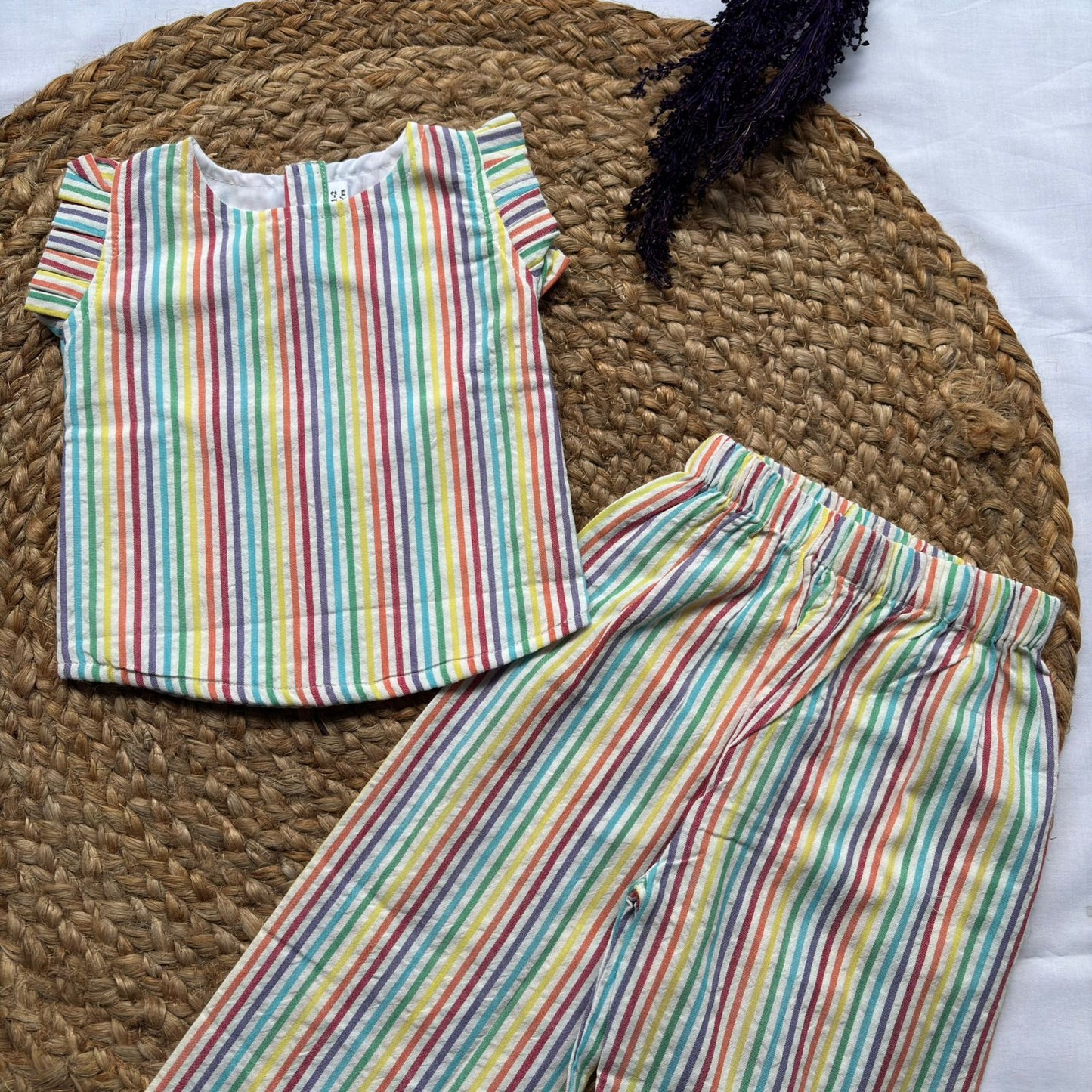 Girls Cotton Pant Co-ord Set