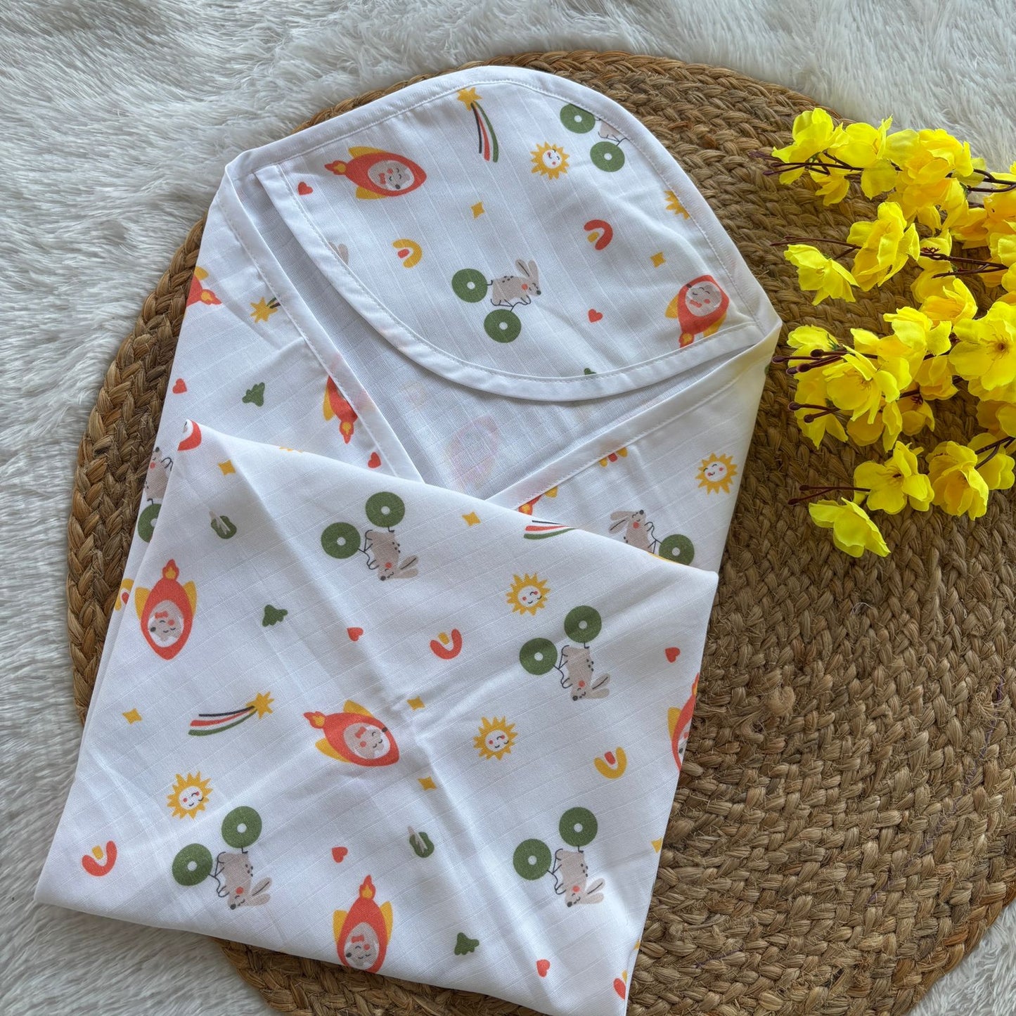 Baby muslin premium cap towel MN01