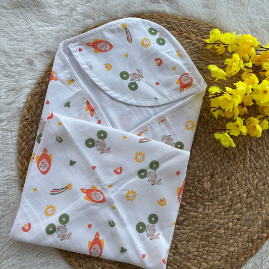 Baby muslin premium cap towel MN01