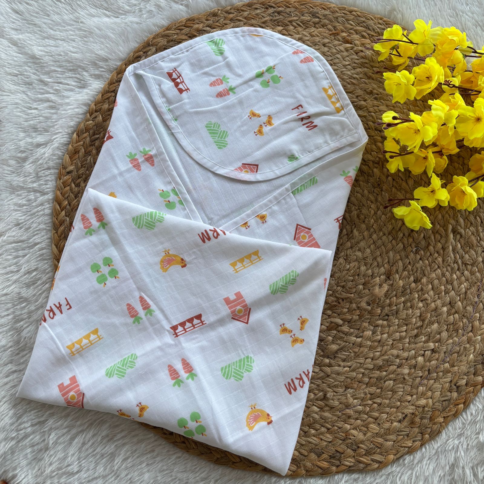 Baby muslin premium cap towel MN01