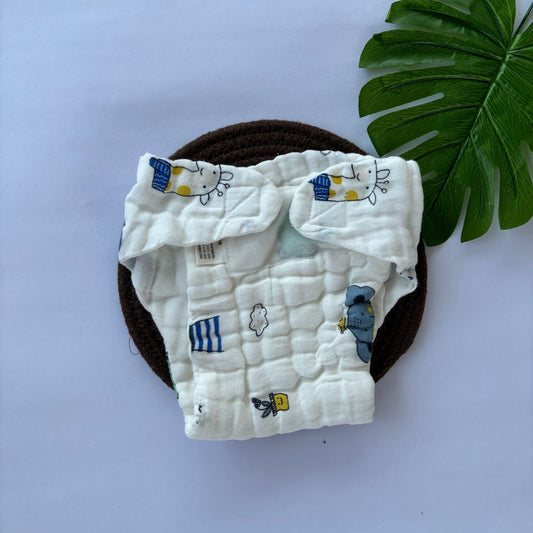 Muslin 6 layer Premium Nappy