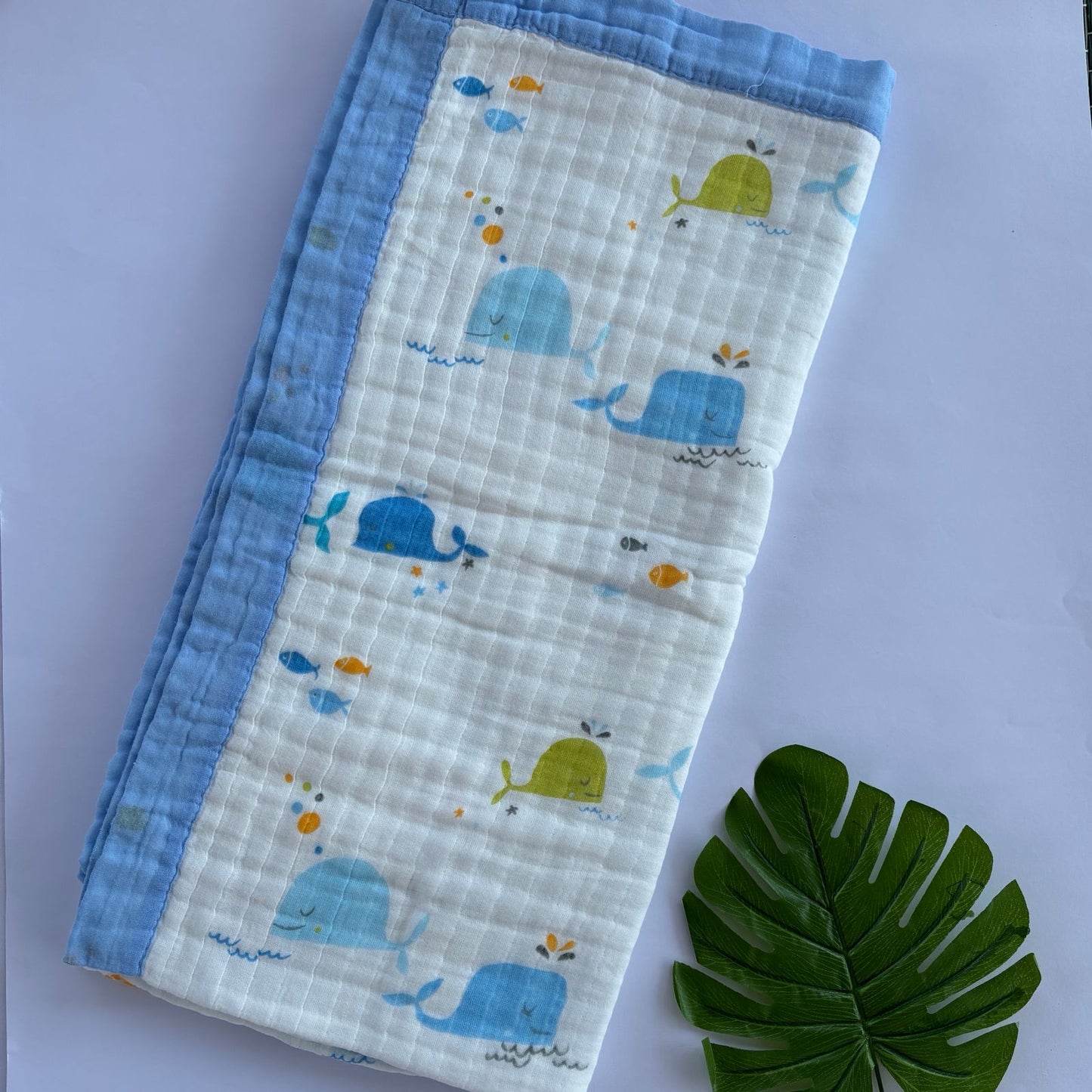 Crinkled Muslin 6 layer Blanket MN01