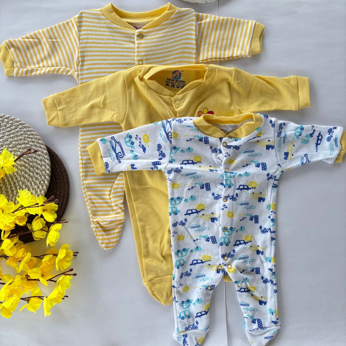 Branded baby sleepsuits Pack of 3 SL01