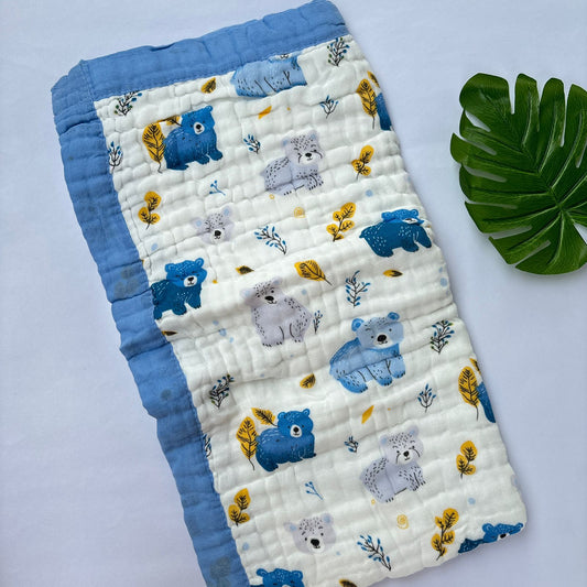 Crinkled Muslin 6 layer Blanket MN01