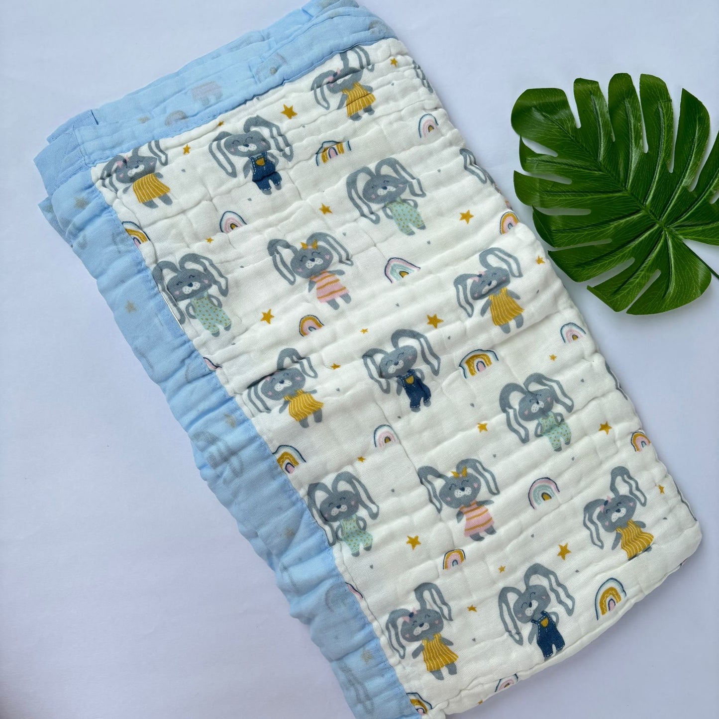Crinkled Muslin 6 layer Blanket MN01