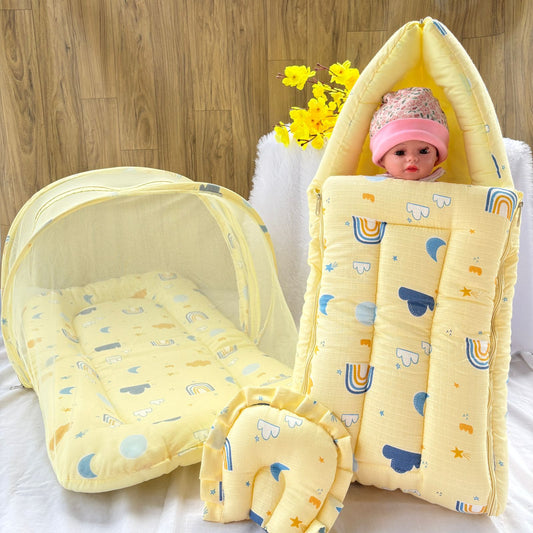 Baby Muslin Mosquito Net Bed and Carry Bed Combo MN01