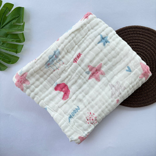 Muslin Crinkled  6 Layer Bath Towel MN01