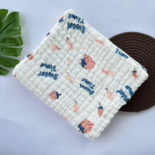 Muslin Crinkled  6 Layer Bath Towel MN01