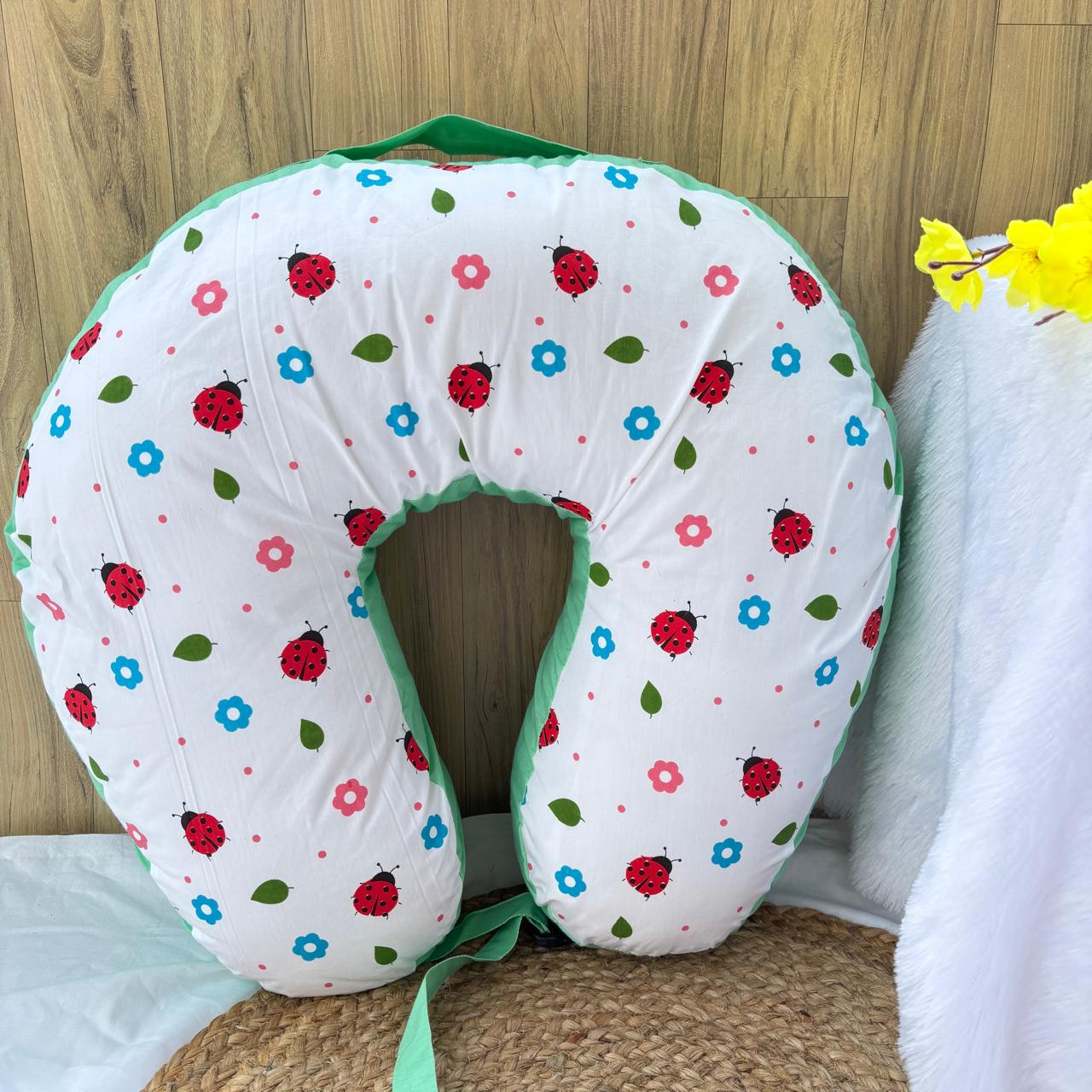 Feeding Pillow ladybug print  MN01