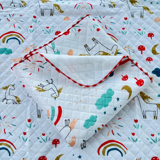 2 layer Muslin Receiving Blanket / Swaddle