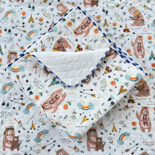 2 layer Muslin Receiving Blanket / Swaddle