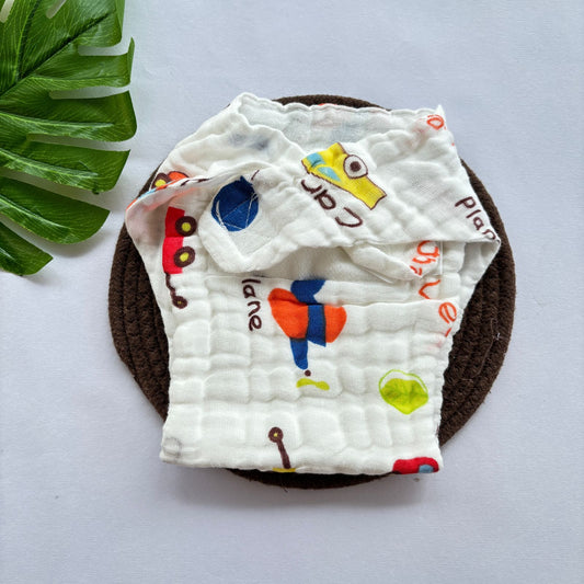 Muslin 6 layer Premium Nappy
