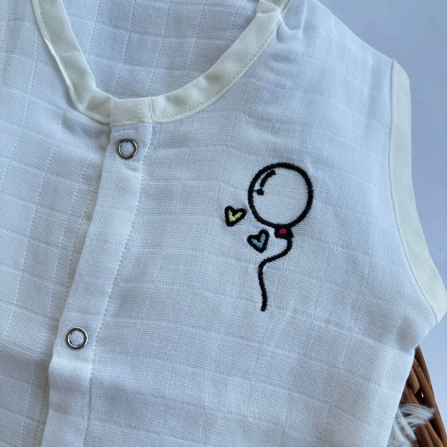 Muslin Button jablas MN01