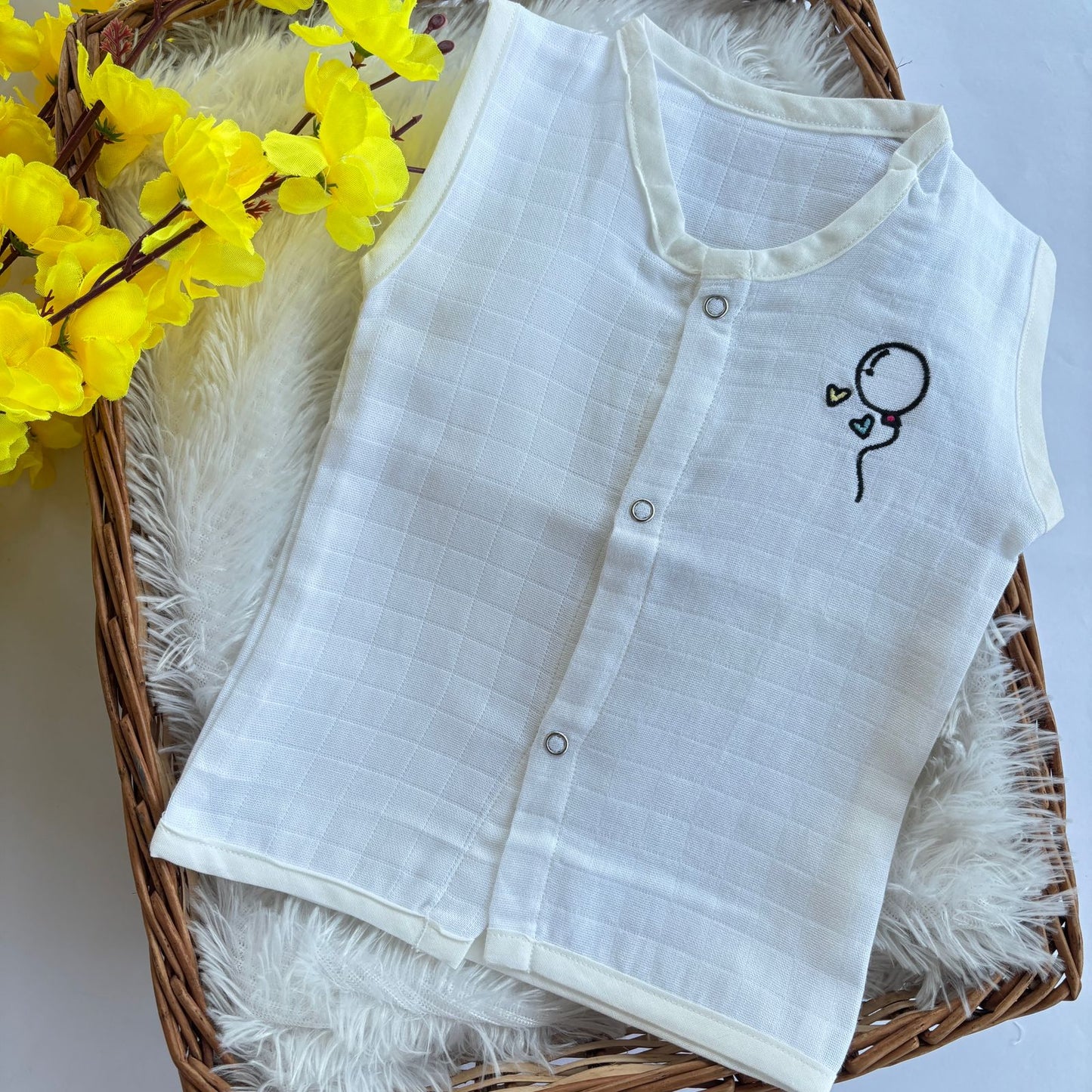 Muslin Button jablas MN01