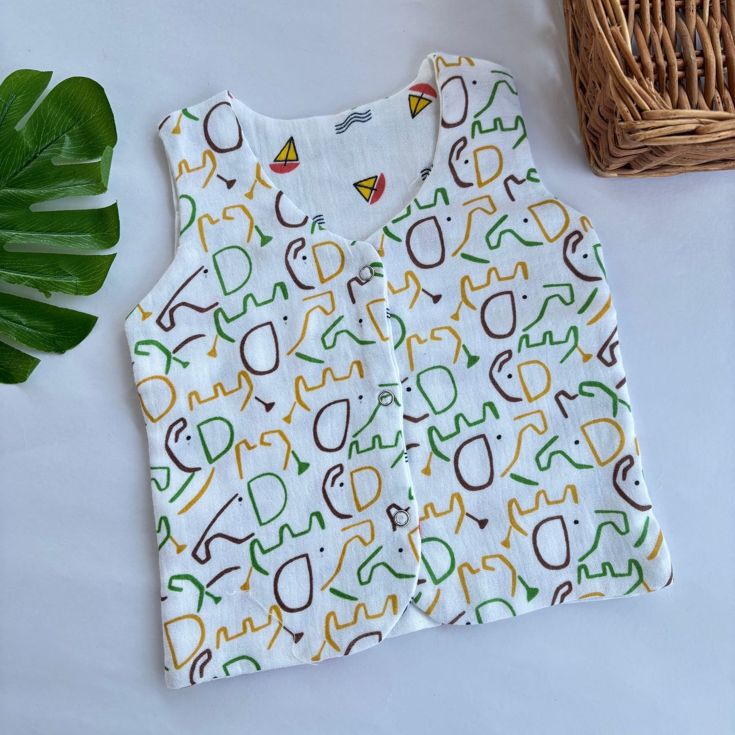 Reversible Muslin Jabla Double Layer MN01