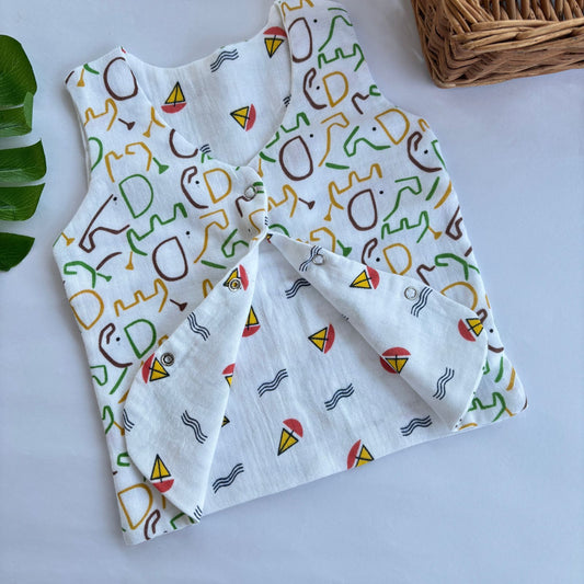 Reversible Muslin Jabla Double Layer MN01