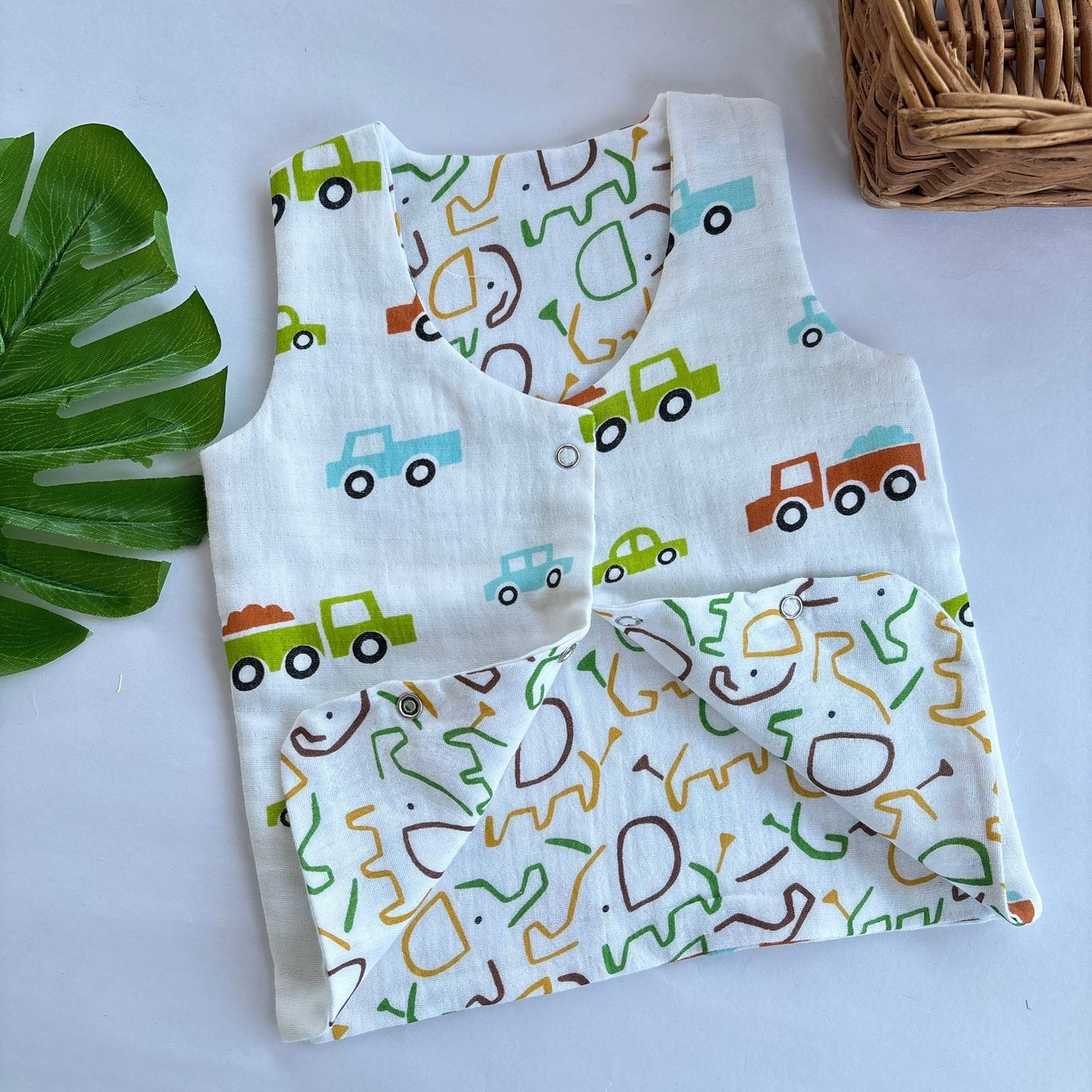 Reversible Muslin Jabla Double Layer MN01