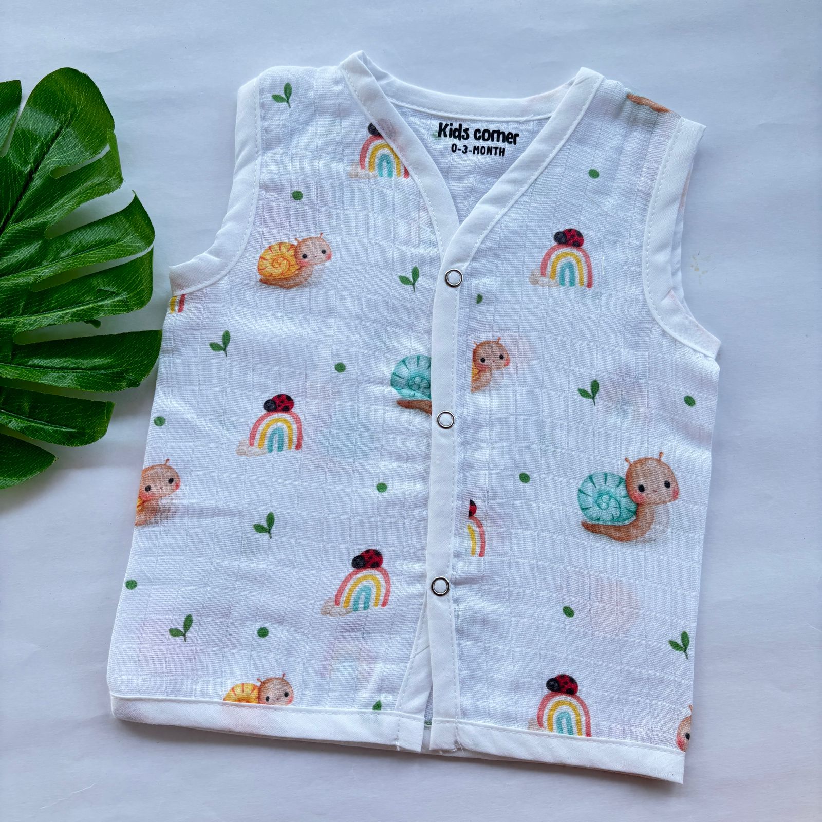 Muslin Button Jabla for Newborn