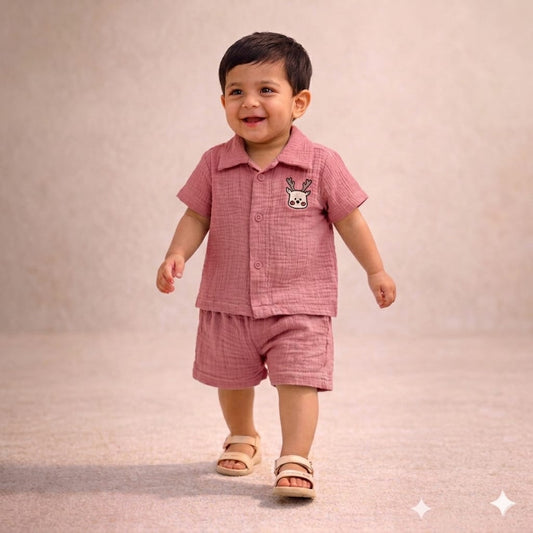 Muslin Double Layer Unisex co-ord set DL01