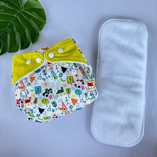 Organic Reusable Cloth Diaper MN01