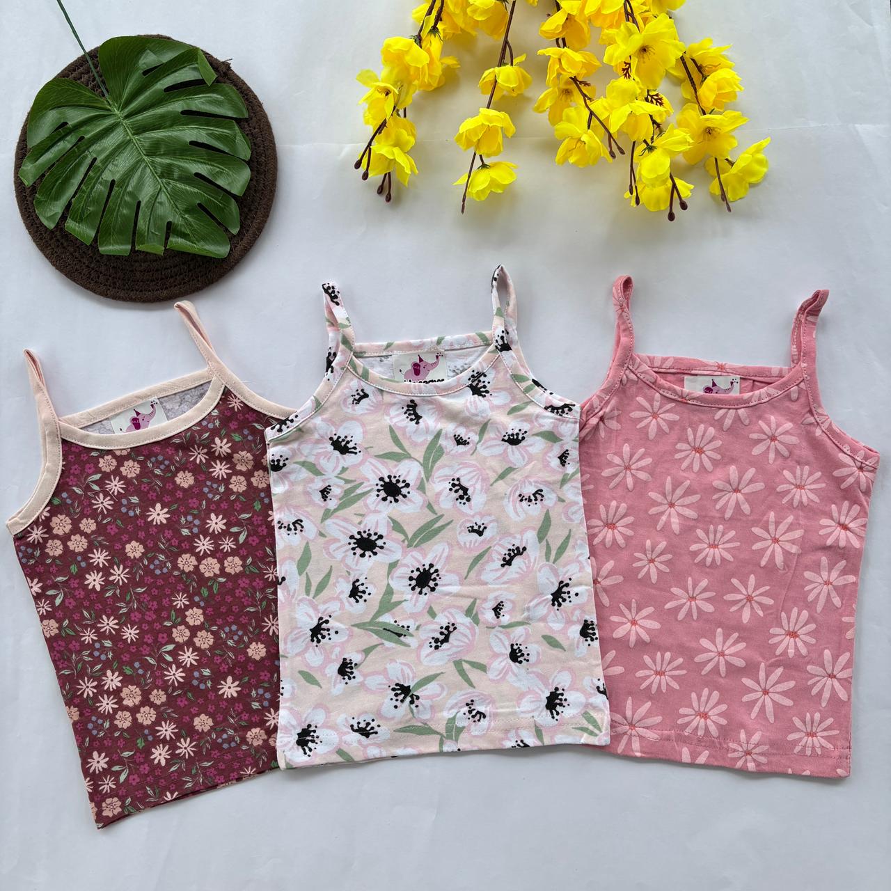 Girls 3 Pcs Spaghetti T-Shirt Lp01