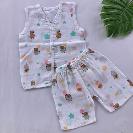 Premium Muslin co-ord set MN01