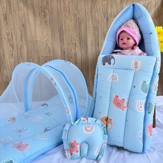 Baby Muslin Mosquito Net Bed and Carry Bed Combo MN01