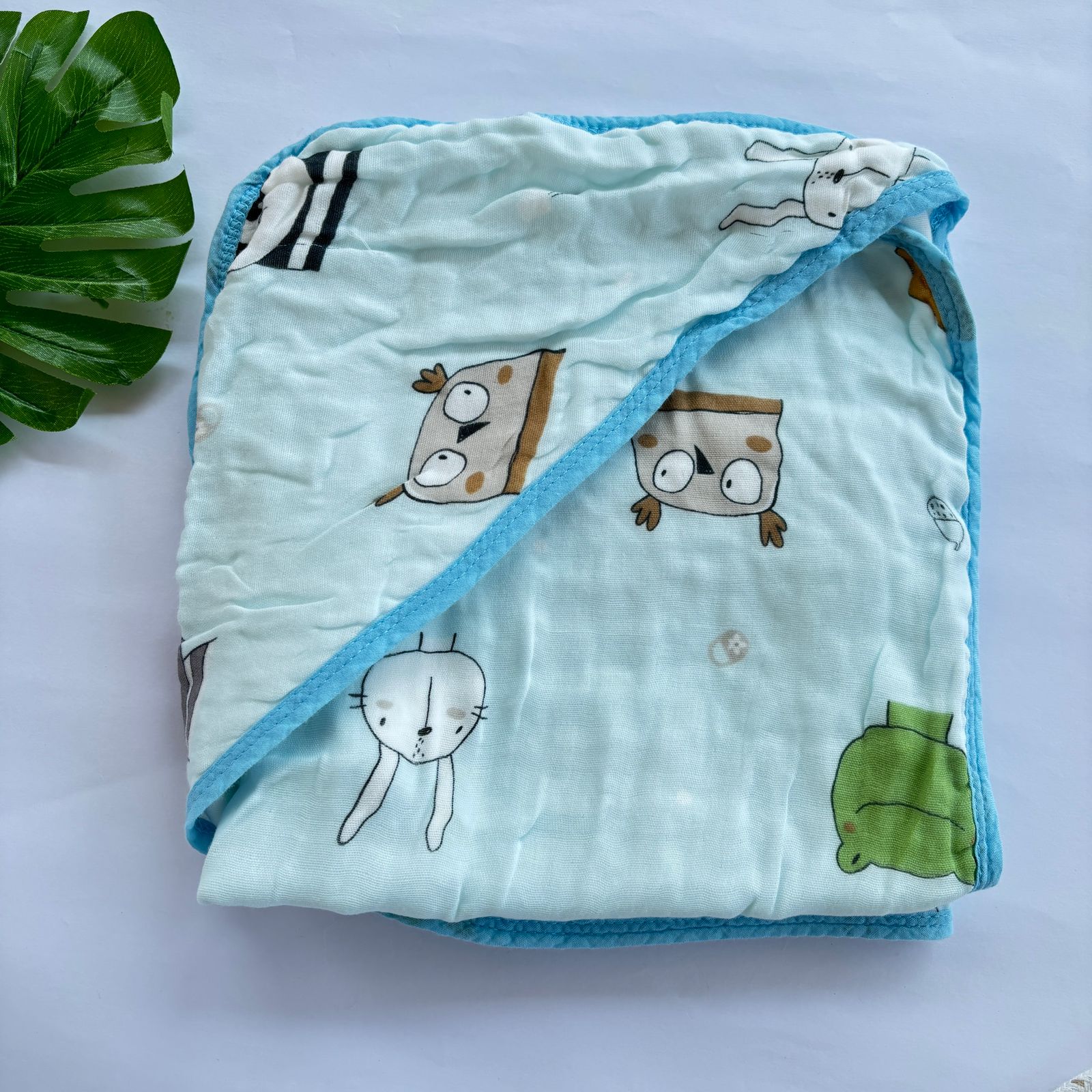 Baby Muslin Crinkled Cap Towel MN01