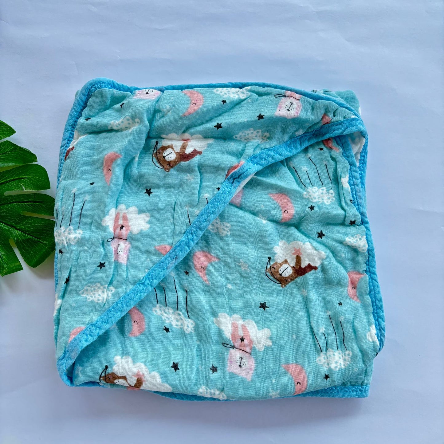 Baby Muslin Crinkled Cap Towel MN01