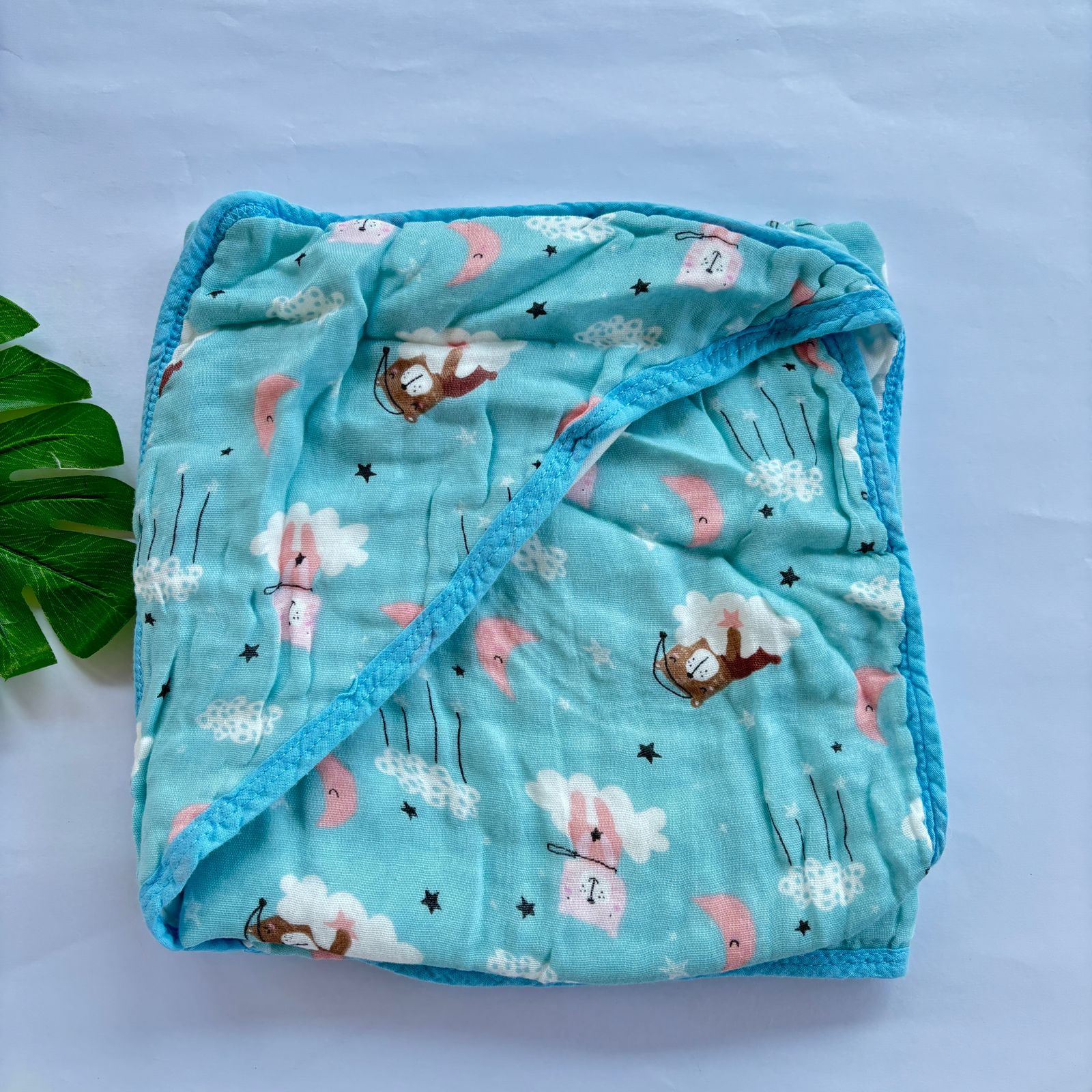 Baby Muslin Crinkled Cap Towel MN01