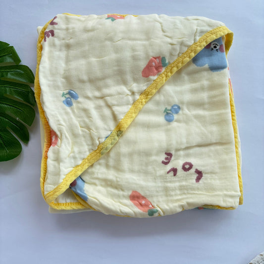 Baby Muslin Crinkled Cap Towel MN01