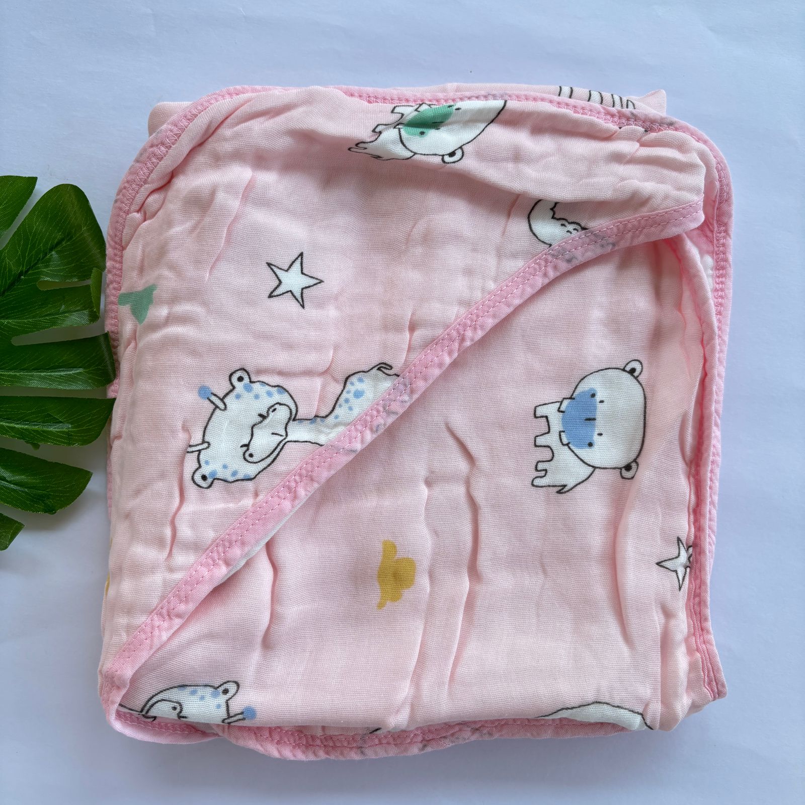 Baby Muslin Crinkled Cap Towel MN01