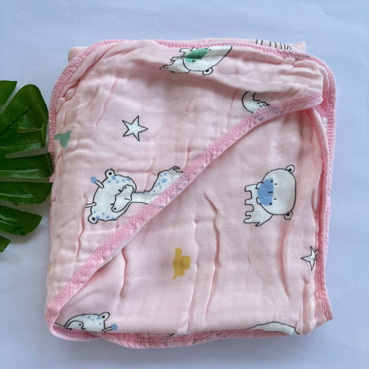 Baby Muslin Crinkled Cap Towel MN01