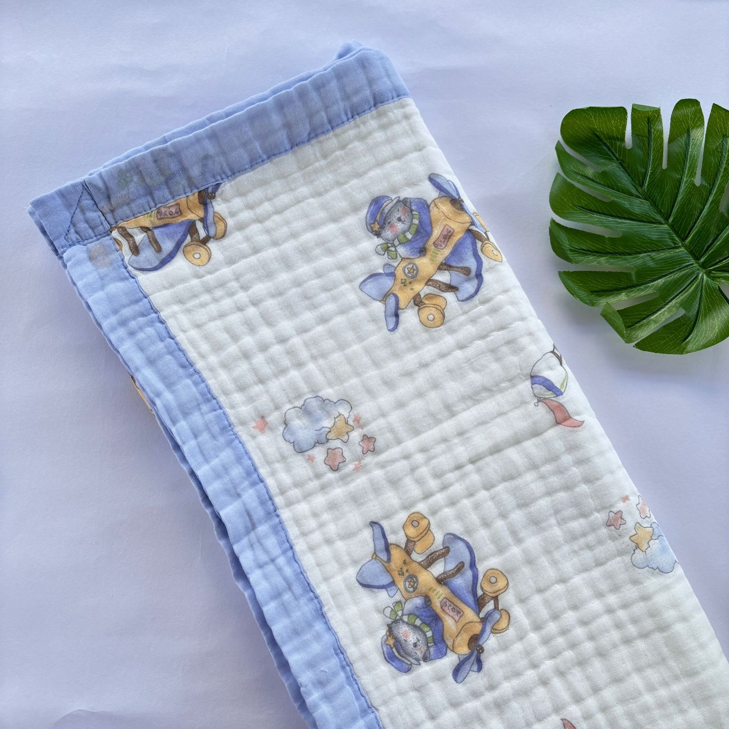 Crinkled Muslin 6 layer Blanket MN01
